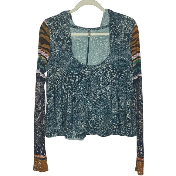 Free People Movement Soul Searcher Printed Hoodie NWOT - Picture 4 of 13